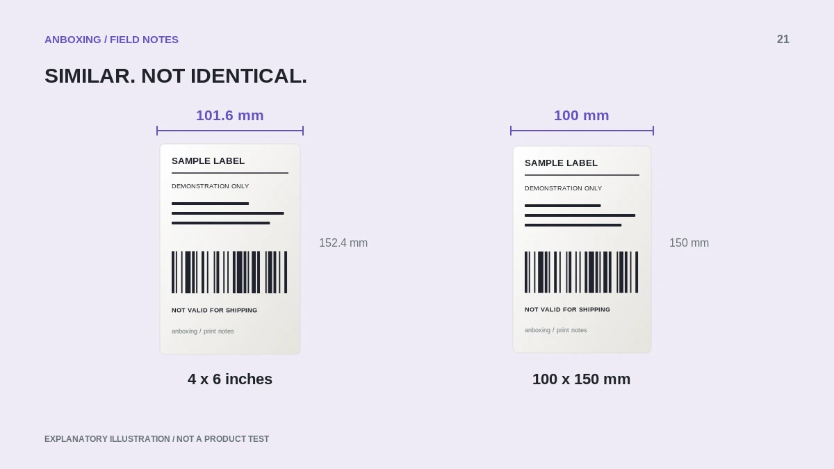 Explanatory illustration for create a reusable 4 x 6 label-printing preset on mac